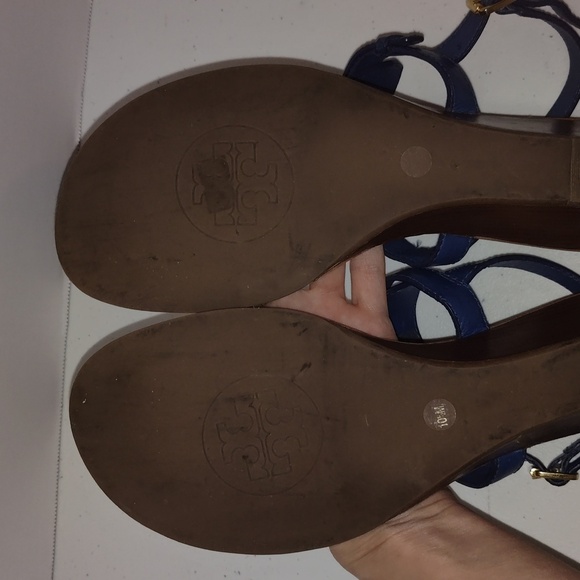 Tory Burch Women’s wedges Royal Blue size 10.5 - Picture 8 of 16